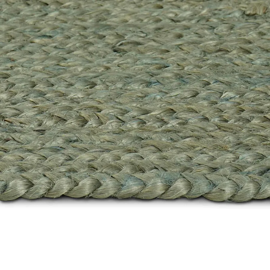 Tapis de surface Rectangulaire Vert olive 60 x 200 cm Jute - 4