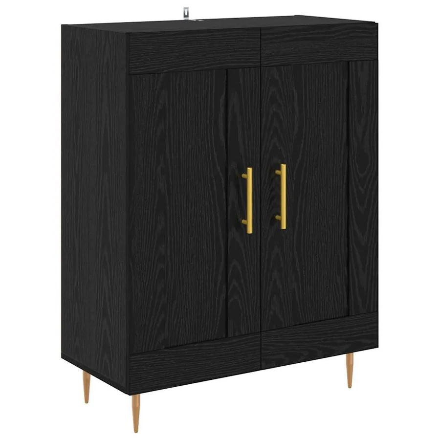 Haut Armoire Chêne noir 69,5 x 34 x 180 cm Bois d'ingénierie - 6