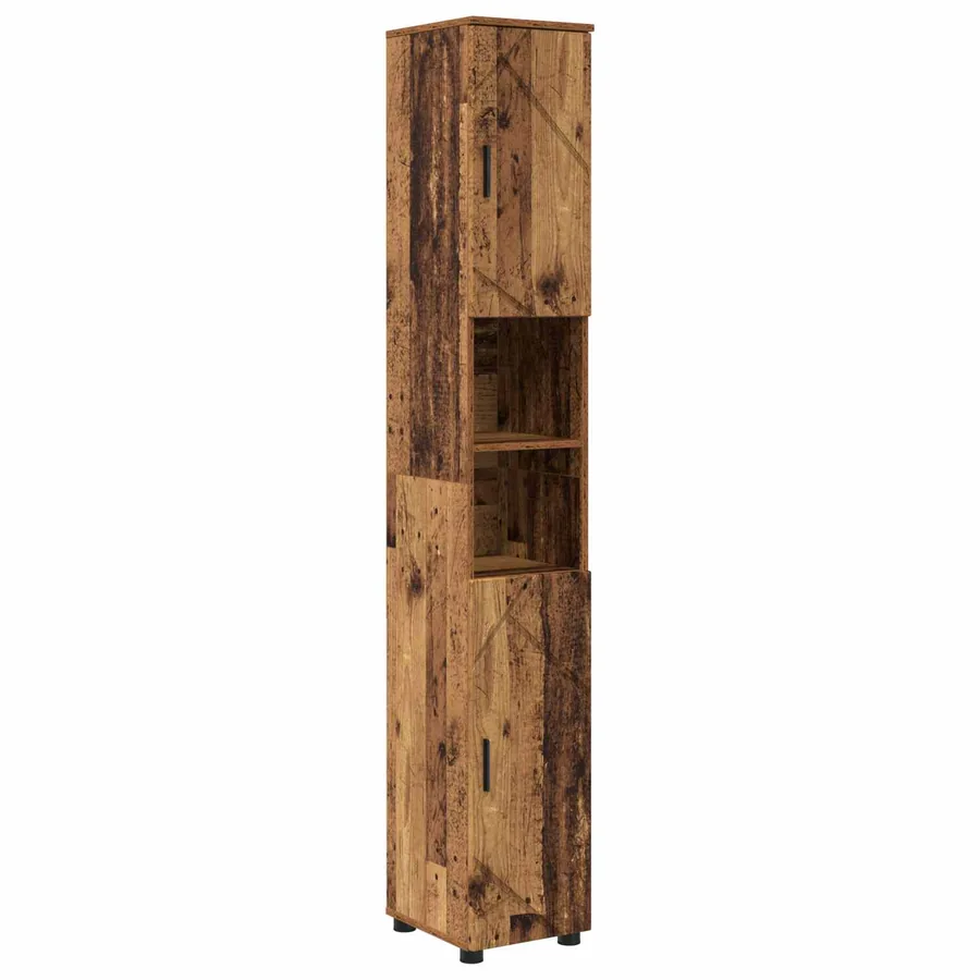 Cabinet de salle de bain Bois Ancien 30 x 35 x 192 cm - 2