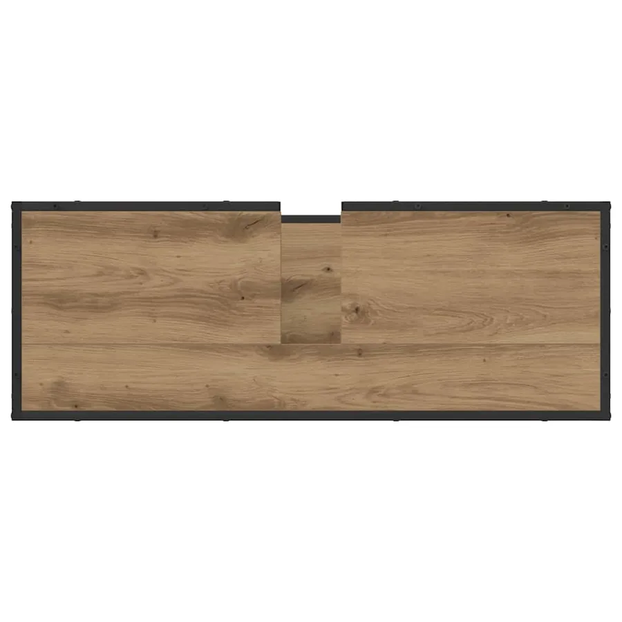 Ensemble de mobilier de salle de bain 4 pc Chêne artisanal - 11