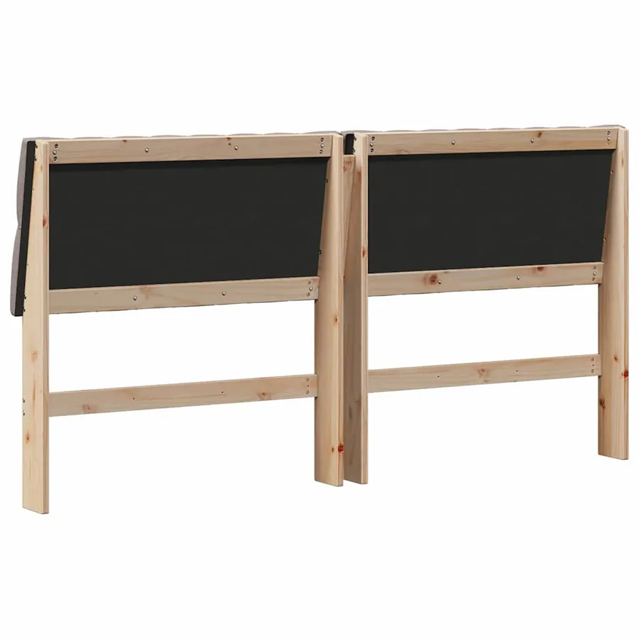 Tête de lit capitonnée Taupe 180 cm Pin massif - 6