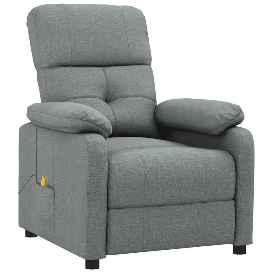 Fauteuil de massage Gris foncé Tissu - 2
