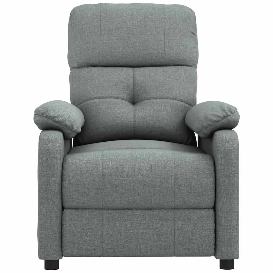 Massage Armchair Dark Grey Fabric - 3
