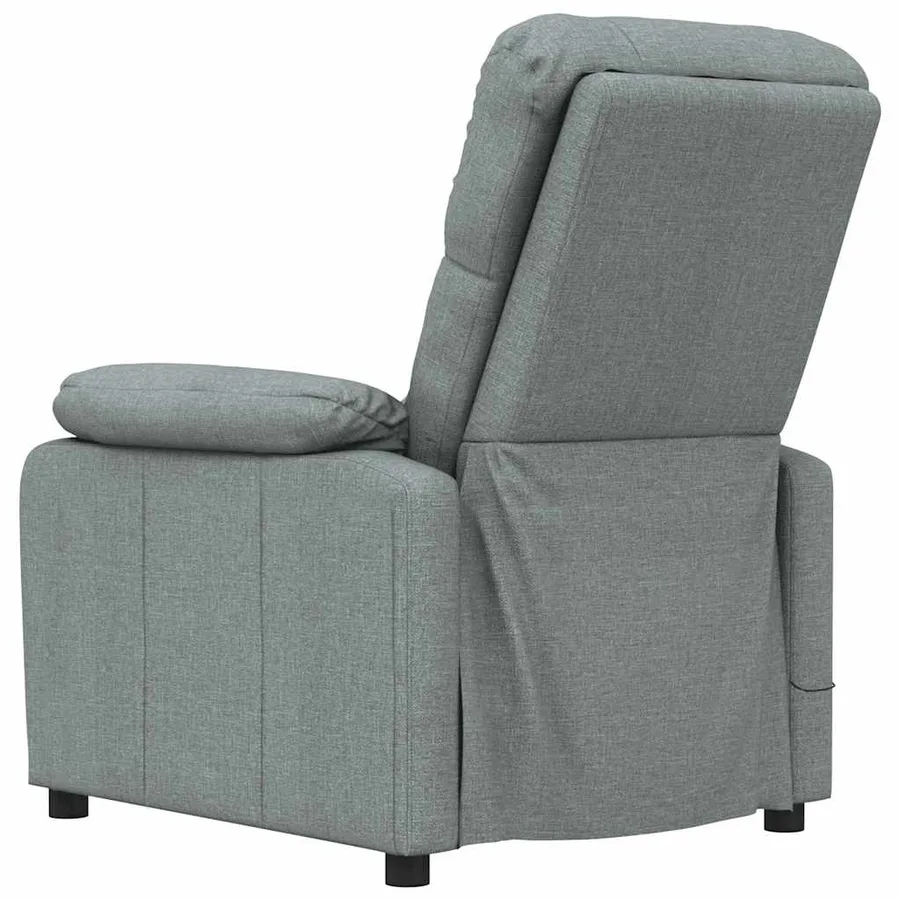 Massage Armchair Dark Grey Fabric - 5