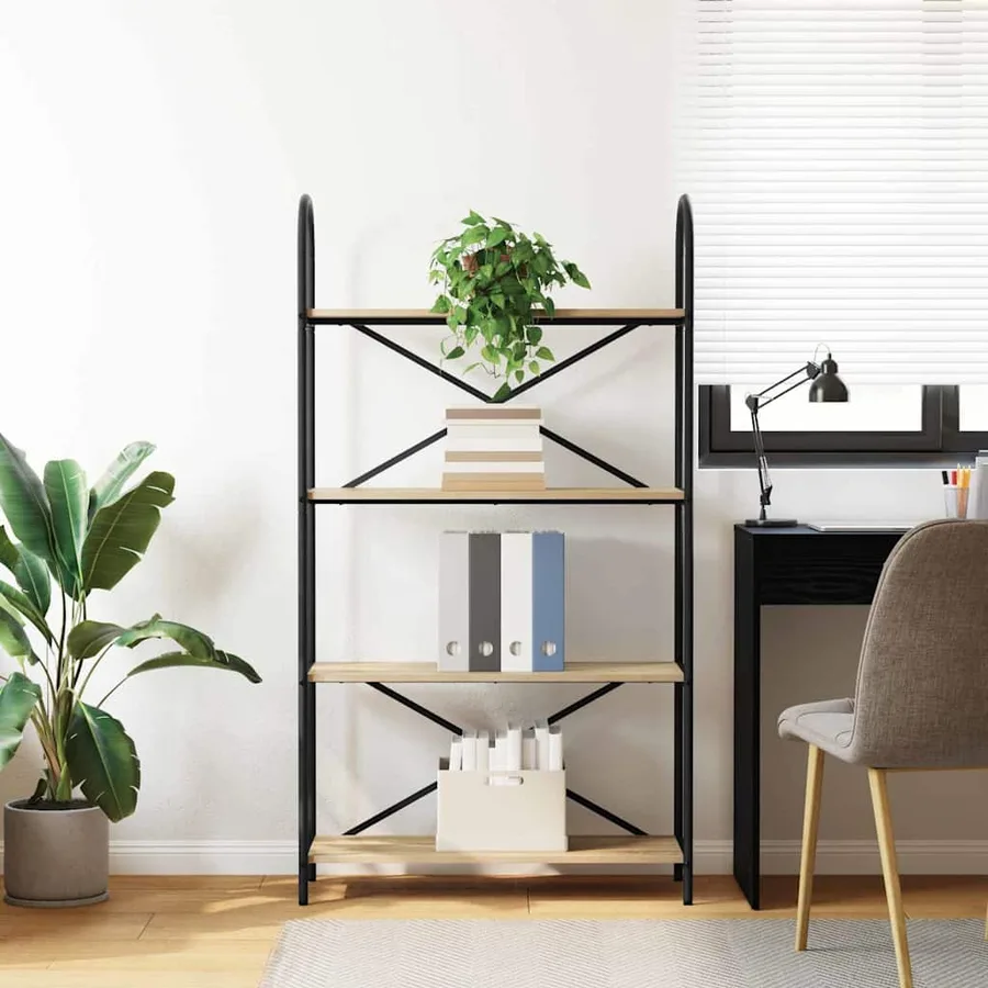 Étagère Chêne Sonoma 80 x 30 x 146 cm Bois d'ingénierie - 4