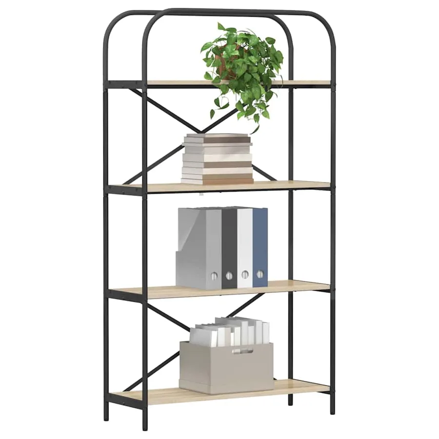 Étagère Chêne Sonoma 80 x 30 x 146 cm Bois d'ingénierie - 3