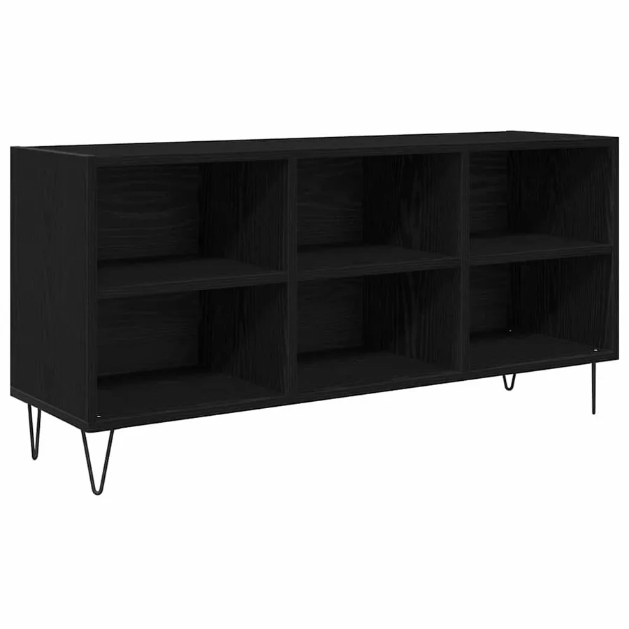 Meuble TV Chêne noir 103,5 x 30 x 50 cm Bois d'ingénierie - 2