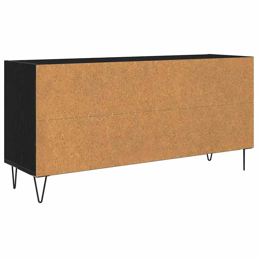 Meuble TV Chêne noir 103,5 x 30 x 50 cm Bois d'ingénierie - 7