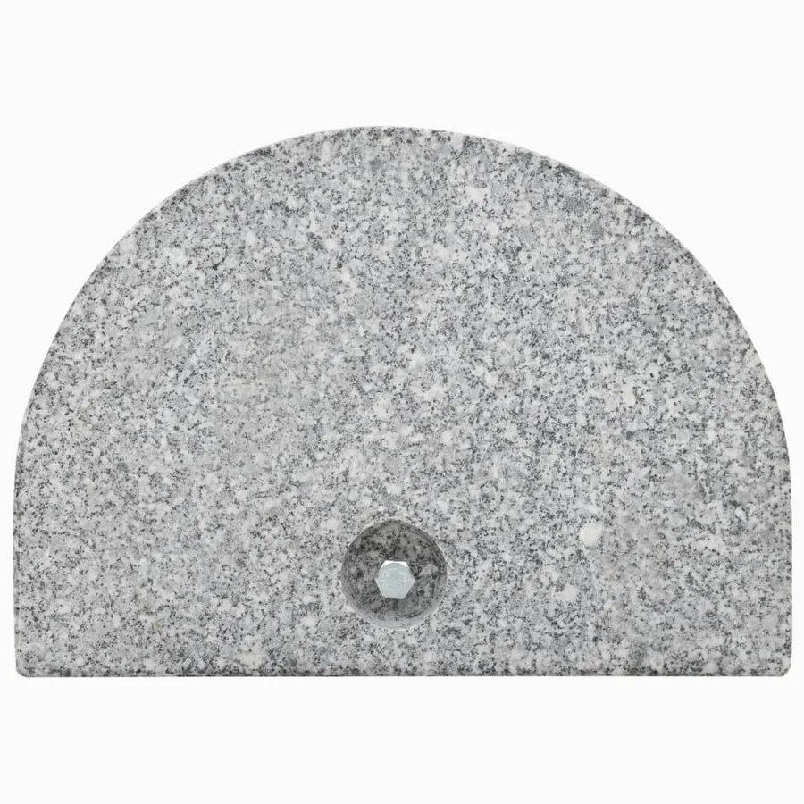 Socle de parasol Granite courbe 10 kg Gris - 3