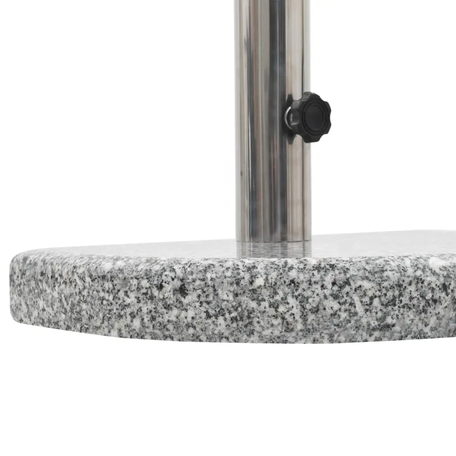 Socle de parasol Granite courbe 10 kg Gris - 4