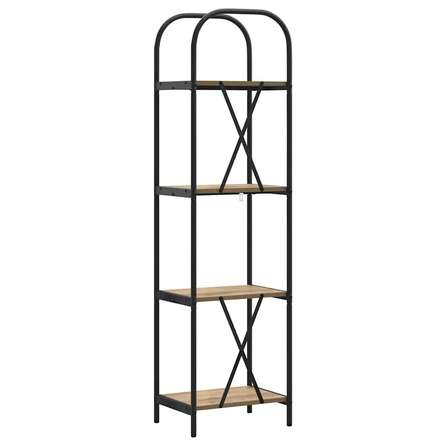 Étagère 4 niveaux 40 x 30 x 146 cm Bois d'ingénierie - 7