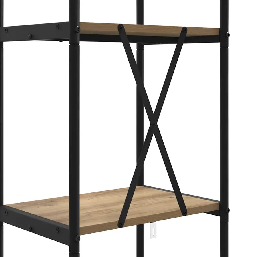 Étagère 4 niveaux 40 x 30 x 146 cm Bois d'ingénierie - 9