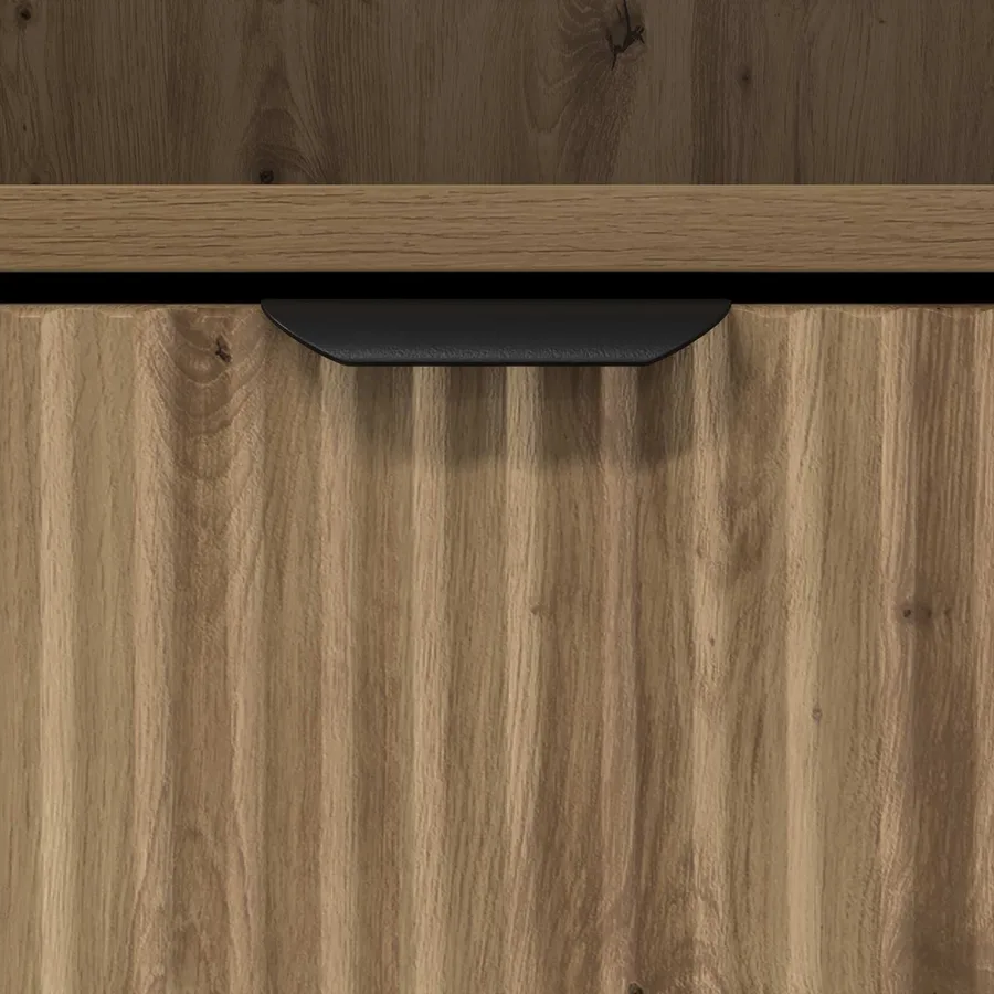 Cabinet de chevet chêne artisanal 49 x 36 x 61 cm - 9