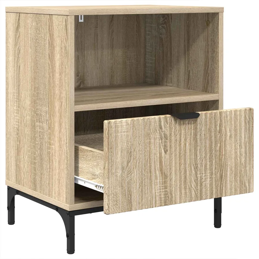Cabinet de chevet avec tiroir Chêne sonoma 49 x 36 x 61 cm - 5