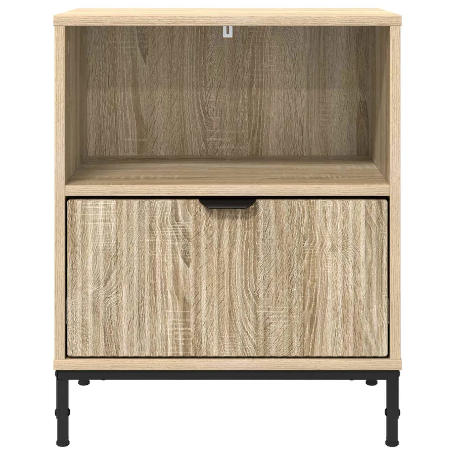 Cabinet de chevet avec tiroir Chêne sonoma 49 x 36 x 61 cm - 6