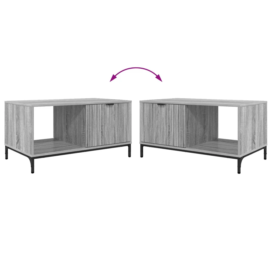 Table basse Gris Sonoma 90 x 49 x 46 cm Bois d'ingénierie - 12