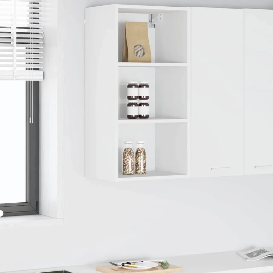 Armoire suspendue Blanc 40 x 29,5 x 80 cm Bois d'ingénierie