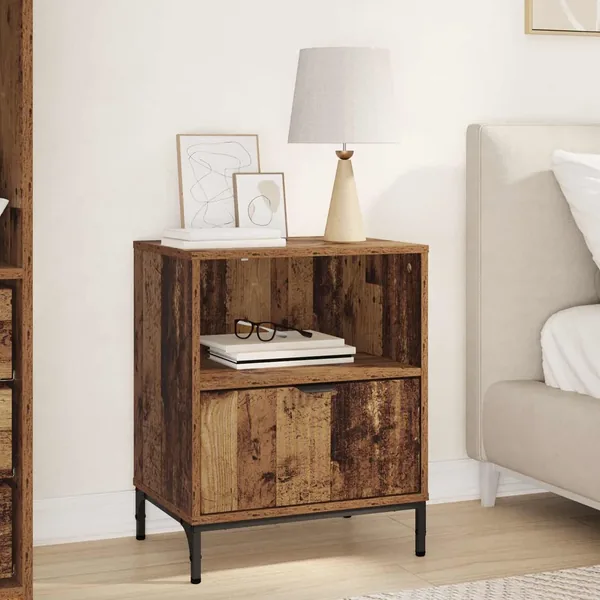 Cabinet de chevet Bois ancien 49 x 36 x 61 cm Bois d'ingénierie