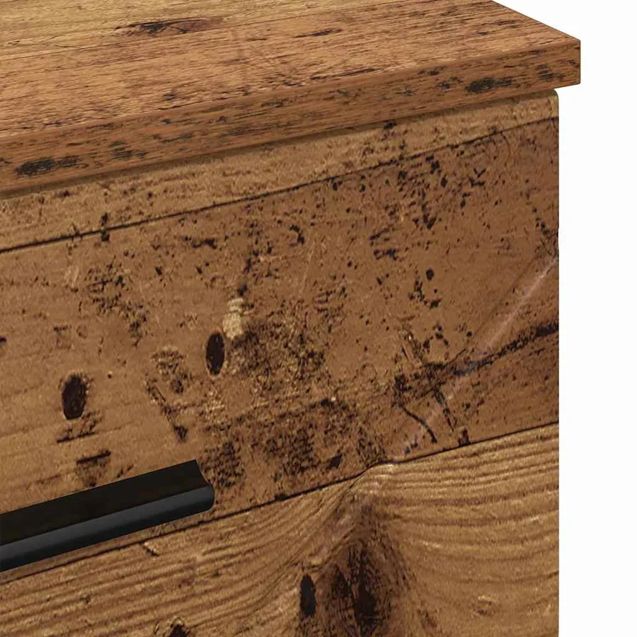 Cabinet de chevet Bois ancien 38 x 38 x 66 cm Bois d'ingénierie - 10