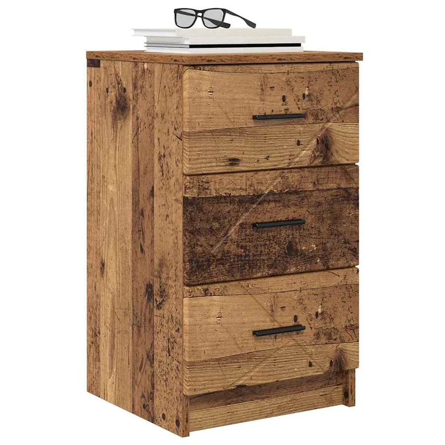 Cabinet de chevet Bois ancien 38 x 38 x 66 cm Bois d'ingénierie - 3