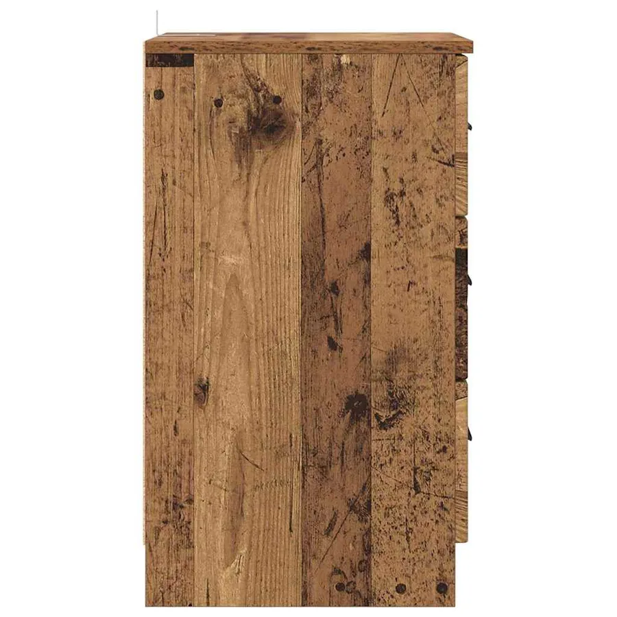 Cabinet de chevet Bois ancien 38 x 38 x 66 cm Bois d'ingénierie - 7