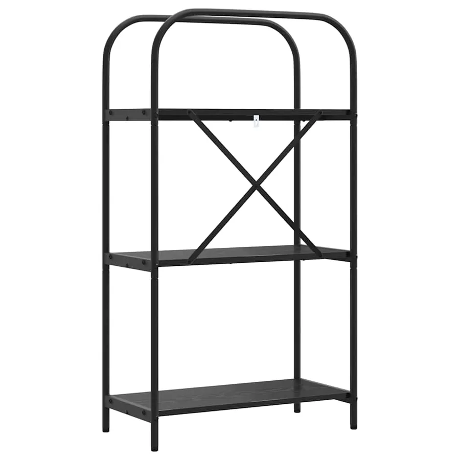 Étagère Chêne noir 60 x 30 x 109 cm Bois d'ingénierie - 7