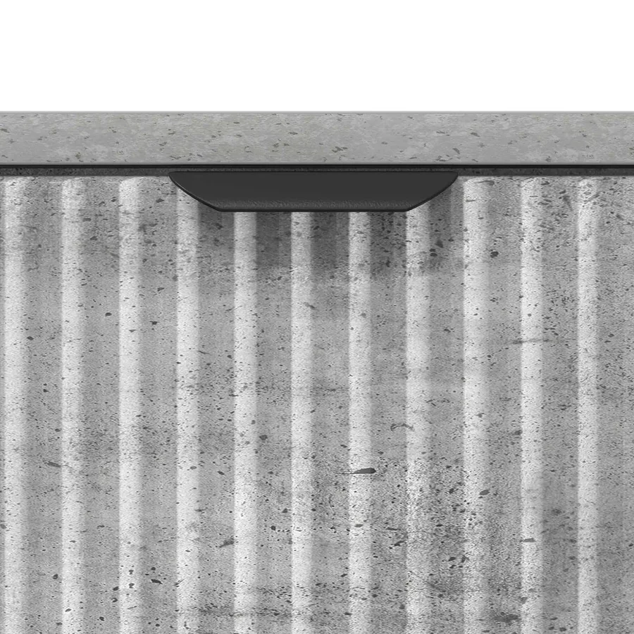 Table de chevet Gris béton 63,5 x 36 x 61 cm Bois d'ingénierie - 9