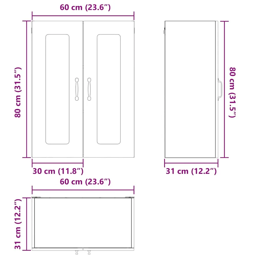 Panneau de lave-vaisselle Kalmar Blanc brillant 60 x 31 x 80 cm - 12
