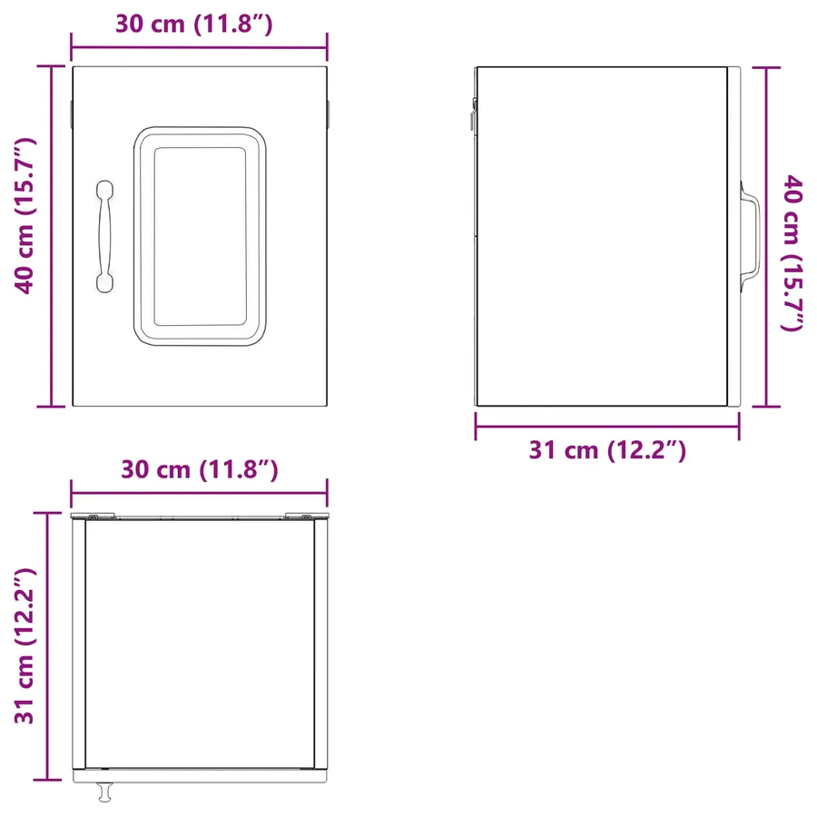 Panneau de lave-vaisselle Kalmar 2 pcs Gris Sonoma - 15