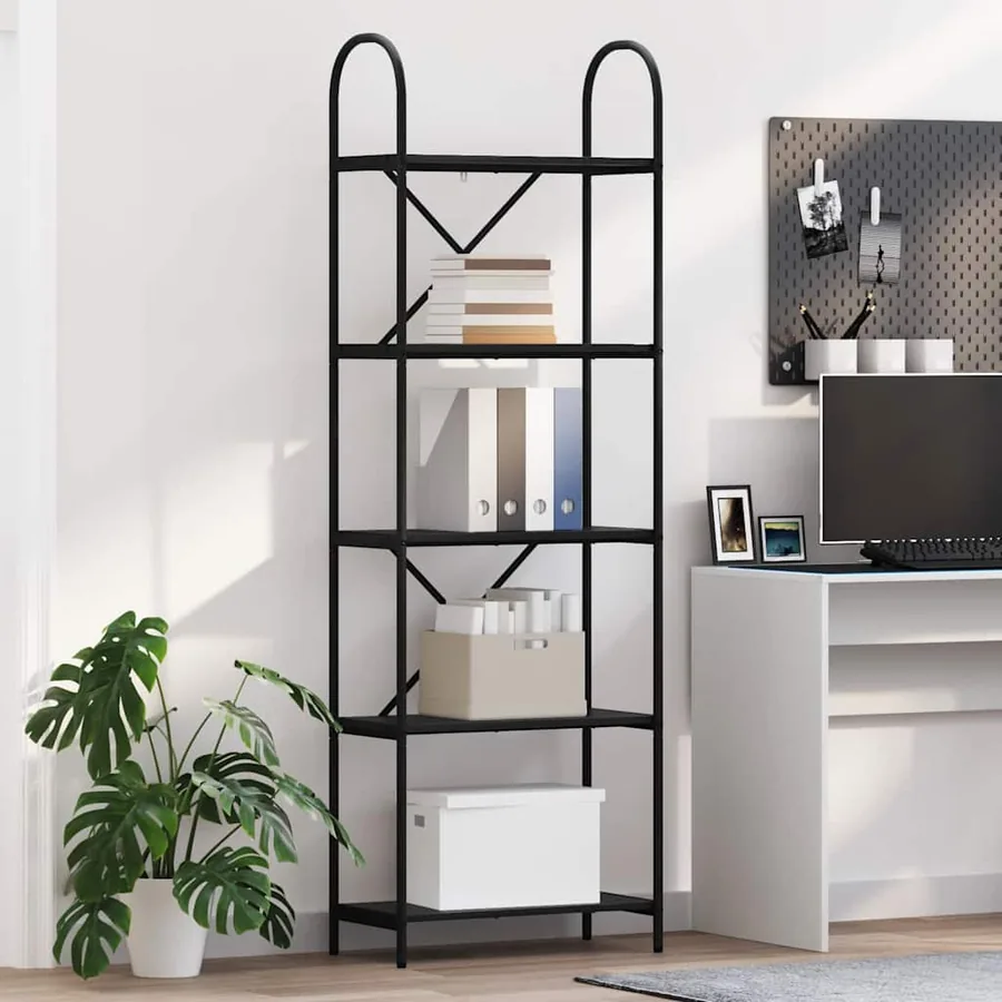 Étagère Chêne noir 60 x 30 x 183 cm Bois d'ingénierie
