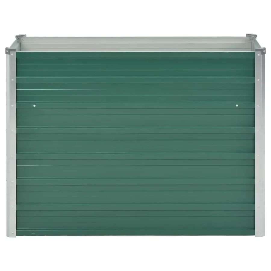 Lit surélevé de jardin Acier galvanisé 100x40x77 cm Vert - 4