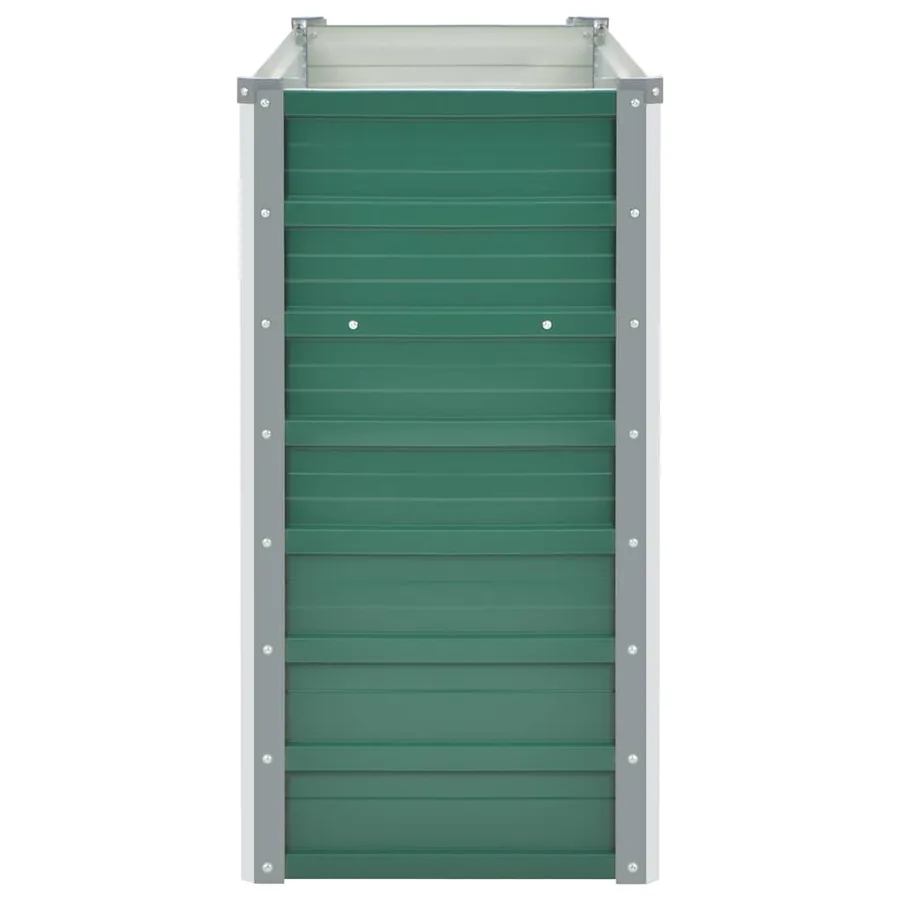 Lit surélevé de jardin Acier galvanisé 100x40x77 cm Vert - 5