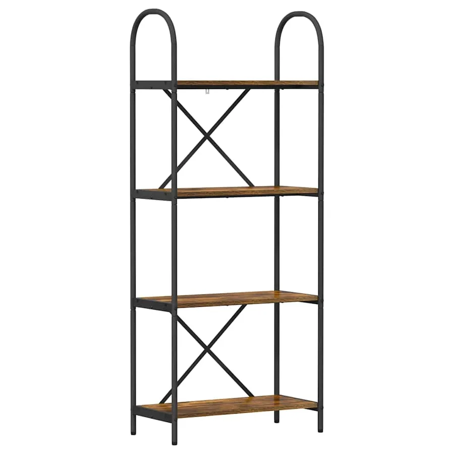 Étagère Chêne fumé 60 x 30 x 146 cm Bois d'ingénierie - 2