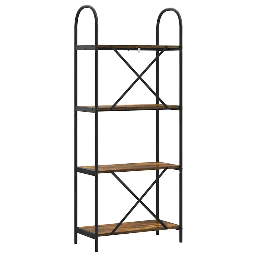 Étagère Chêne fumé 60 x 30 x 146 cm Bois d'ingénierie - 7