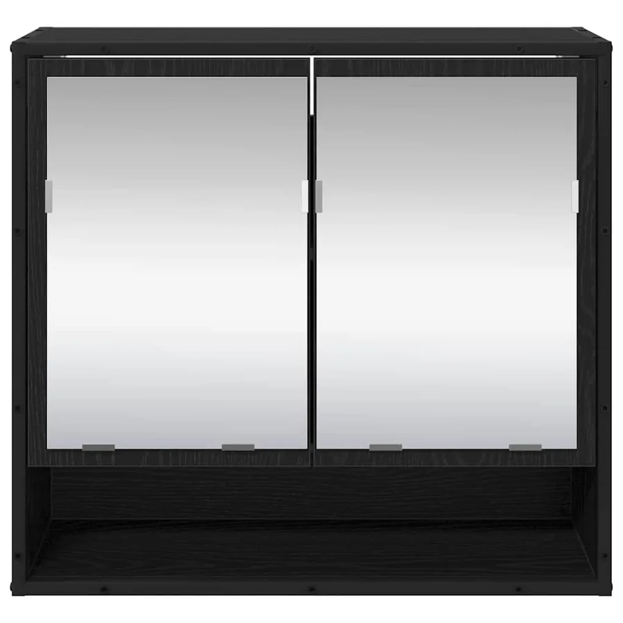Étagère Murale avec étagère Chêne noir 65 x 20 x 60 cm - 6
