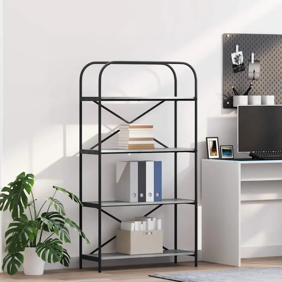 Étagère Gris Sonoma 80 x 30 x 146 cm Bois d'ingénierie