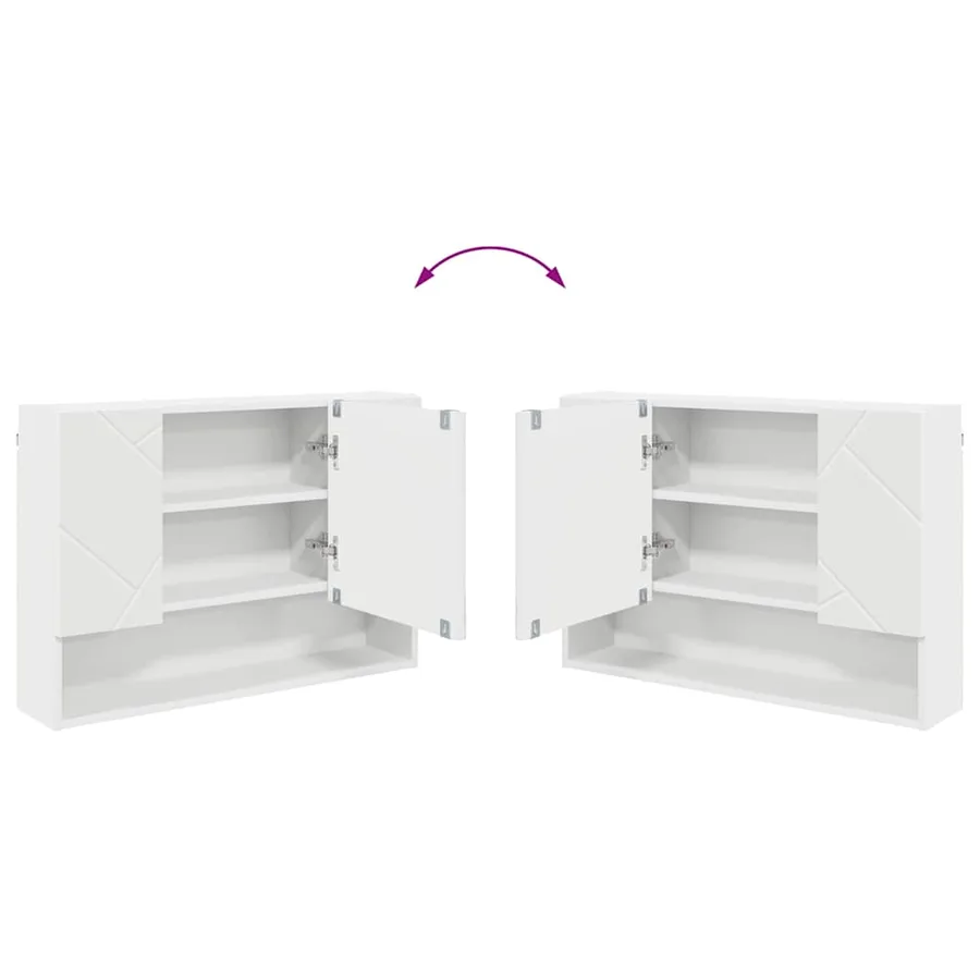 Ensemble de mobilier de salle de bain avec tiroir 3 pcs Blanc - 12