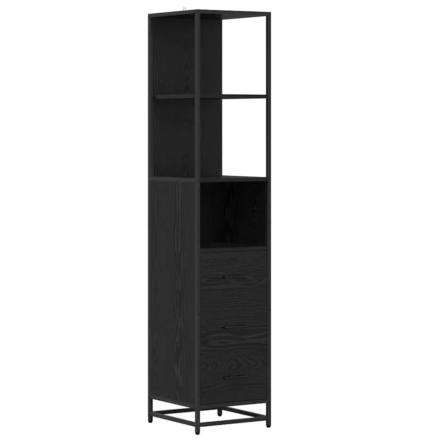 Ensemble de mobilier de salle de bain 4 pcs Chêne noir - 7
