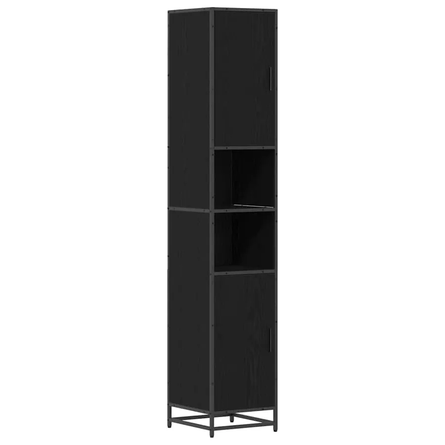 Ensemble de mobilier de salle de bain 3 pcs Chêne noir - 7