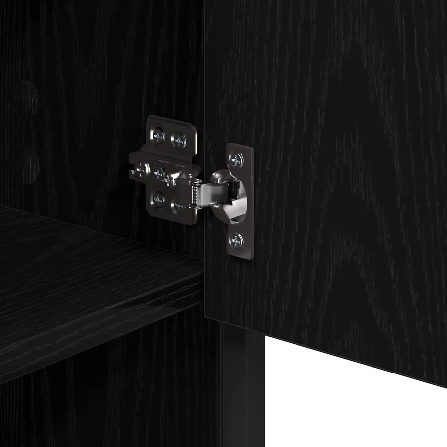 Ensemble de mobilier de salle de bain 3 pcs Chêne noir - 11