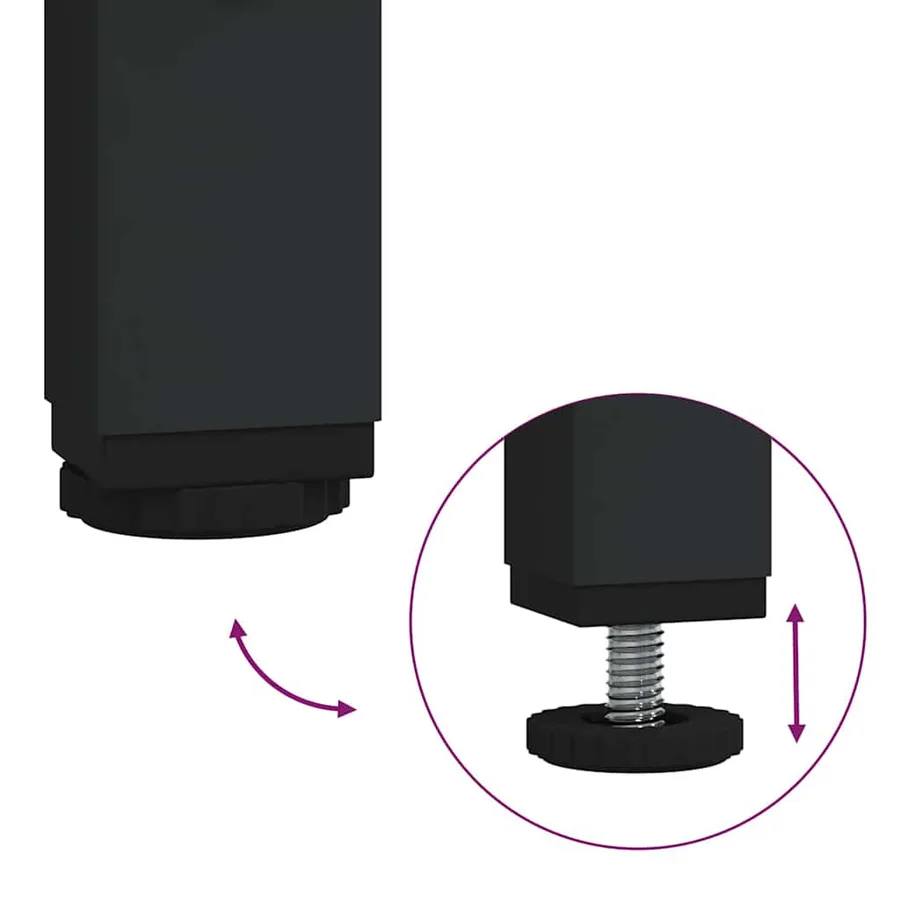 Ensemble de mobilier de salle de bain 4 pcs Chêne noir - 18