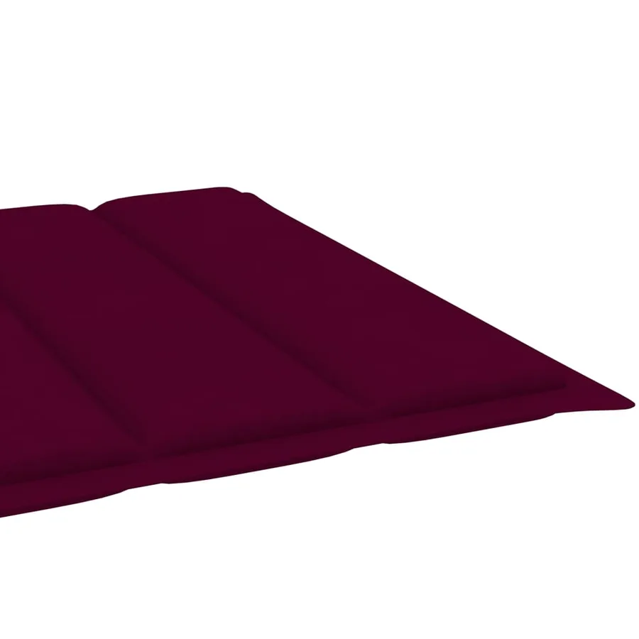 Chaise longue pliable avec coussin Bois d'acacia solide - 18