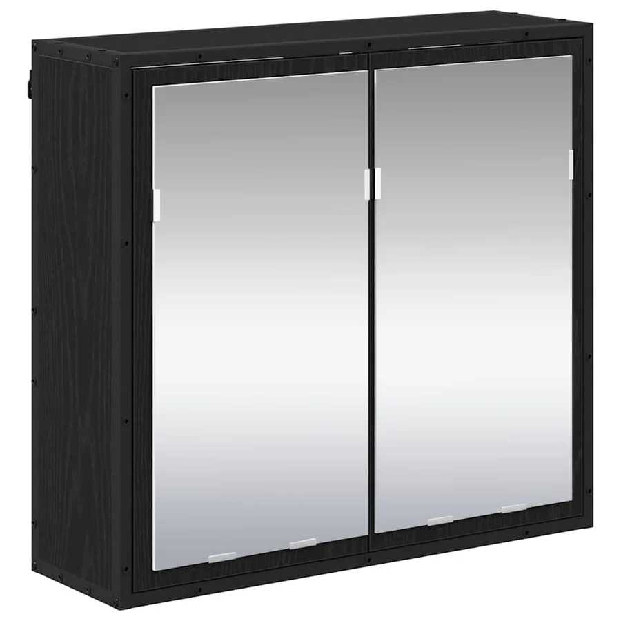 Ensemble de mobilier de salle de bain 2 pcs Chêne noir - 5