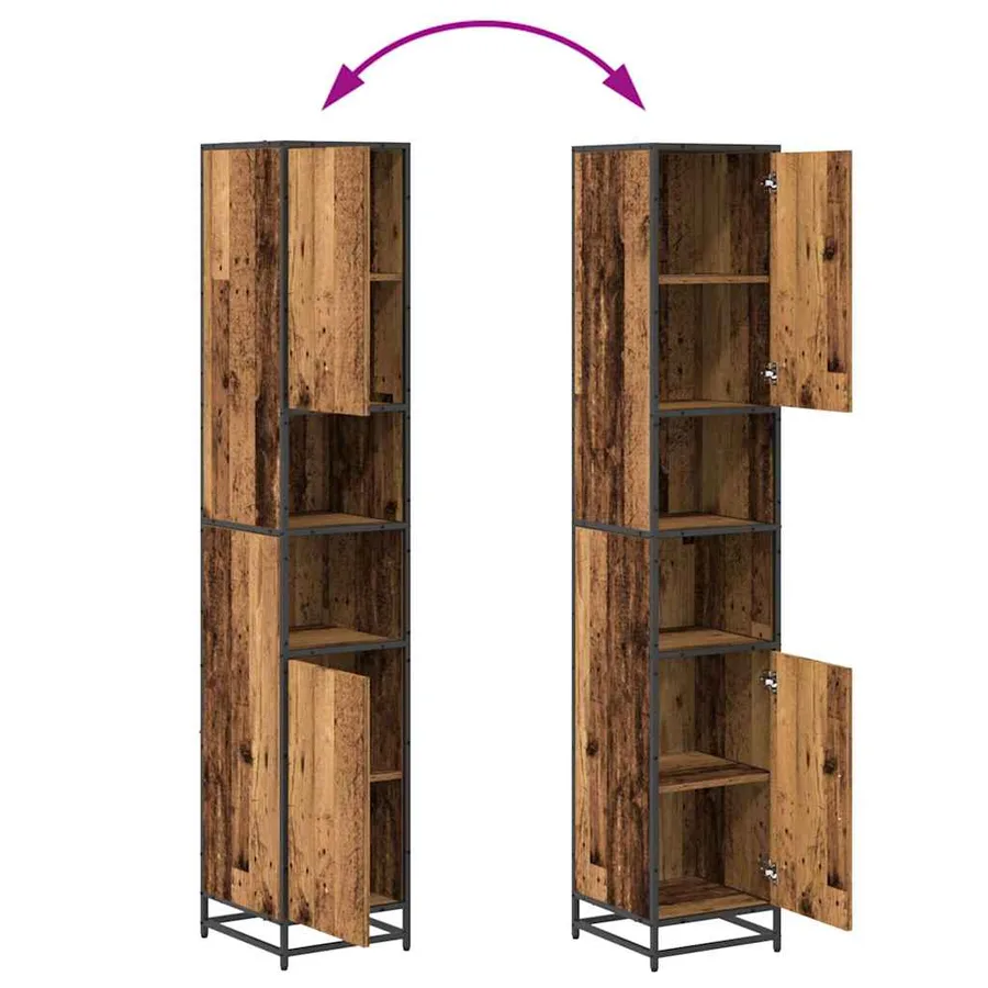 Ensemble de mobilier de salle de bain 3 pcs Bois Ancien - 15