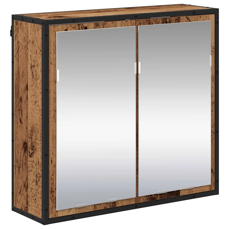Ensemble de mobilier de salle de bain 3 pcs Bois Ancien - 7
