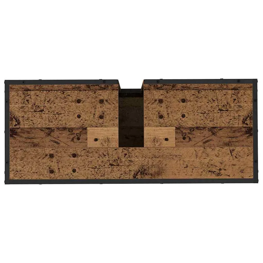 Ensemble de mobilier de salle de bain 3 pcs Bois Ancien - 8