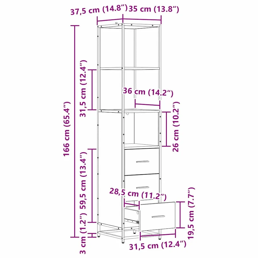 Ensemble de mobilier de salle de bain 3 pcs Chêne noir - 16