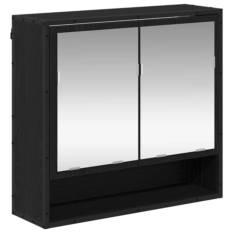 Ensemble de mobilier de salle de bain 3 pcs Chêne noir - 6