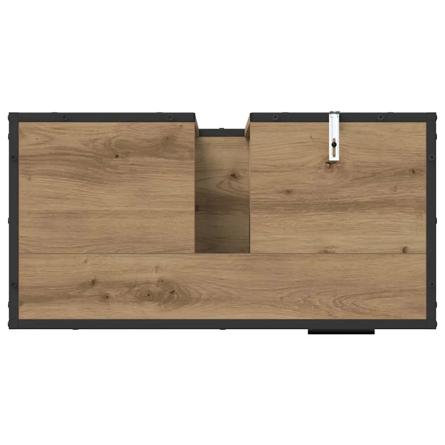 Ensemble de mobilier de salle de bain 2 pc Chêne artisanal - 8