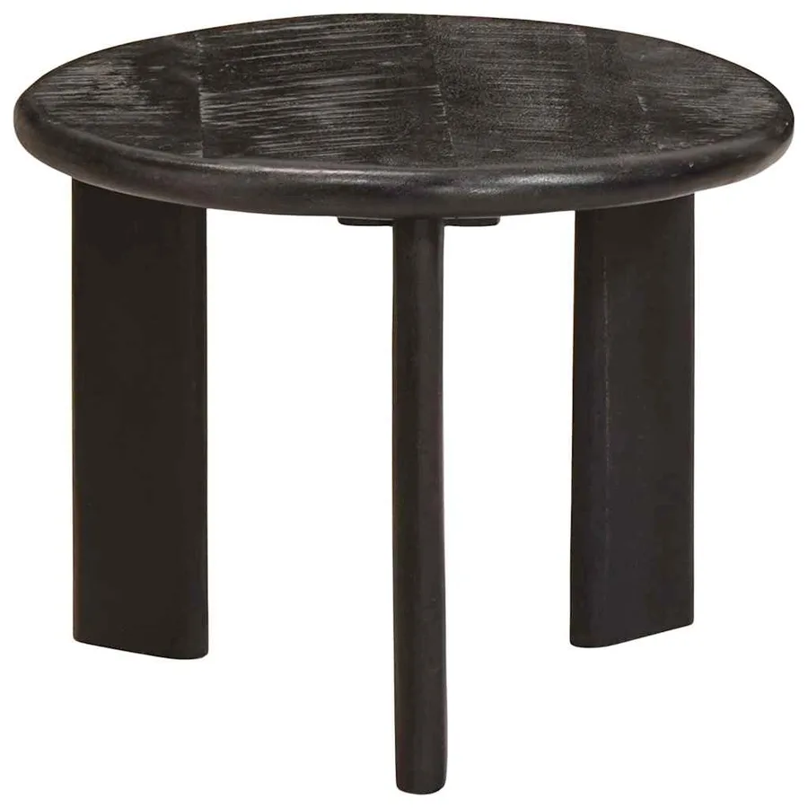 Tables basses gigognes 3 pcs Blanc Bois de mangue massif - 3